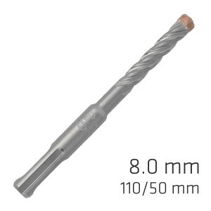 FORCE X 8.0 x 110/050 SDS-PLUS REBAR DRILL BIT X4 CUTTING EDGES