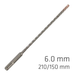 FORCE X 6.0 x 210/150 SDS-PLUS REBAR DRILL BIT X4 CUTTING EDGES