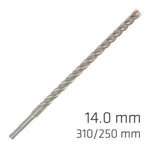 FORCE X 14.0 x 310/250 SDS-PLUS REBAR DRILL BIT X4 CUTTING EDGES