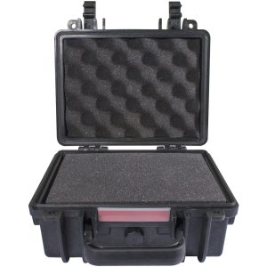 HARD CASE 250X220X120MM OD WITH FOAM BLACK WATER & DUST PROOF (221609)